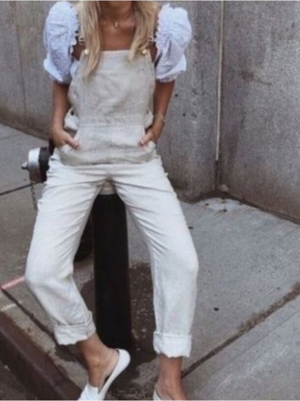 weworewhat Basic Overall Linen